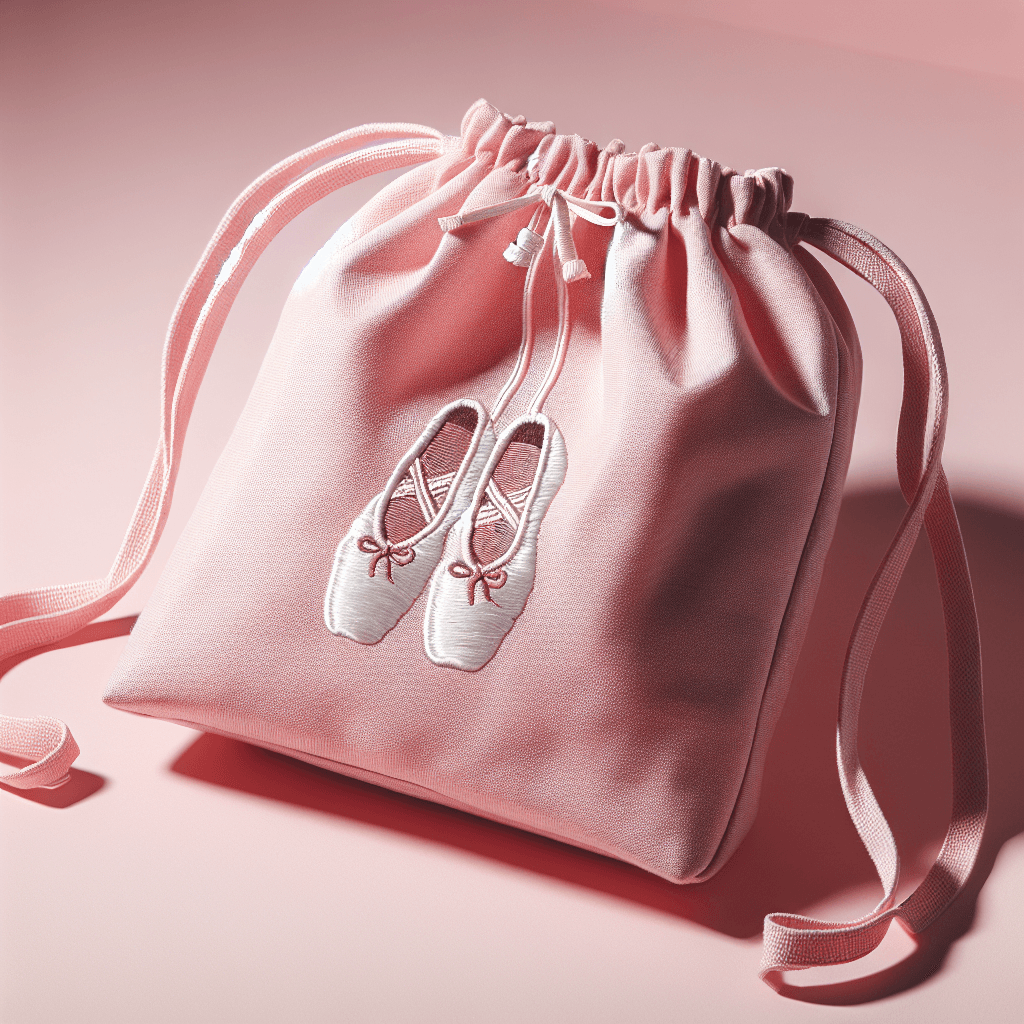 Ballet shoe bag in rose pink