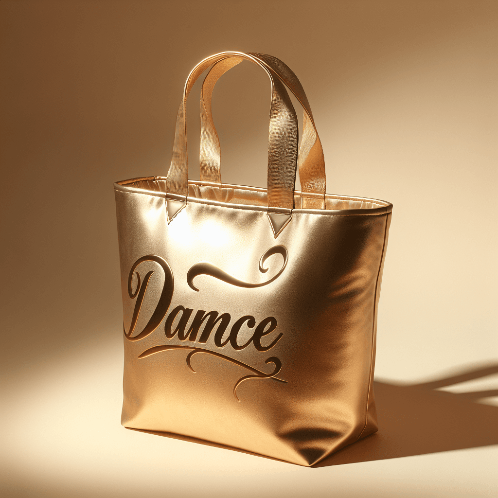 Dance tote in champagne gold